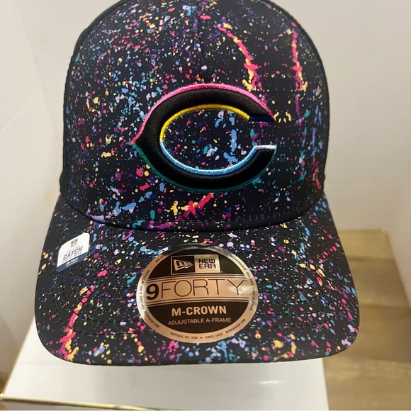 Chicago Bears New Era 2025 NFL Crucial Catch 9FORTY Adjustable Trucker Hat New - Picture 2 of 12